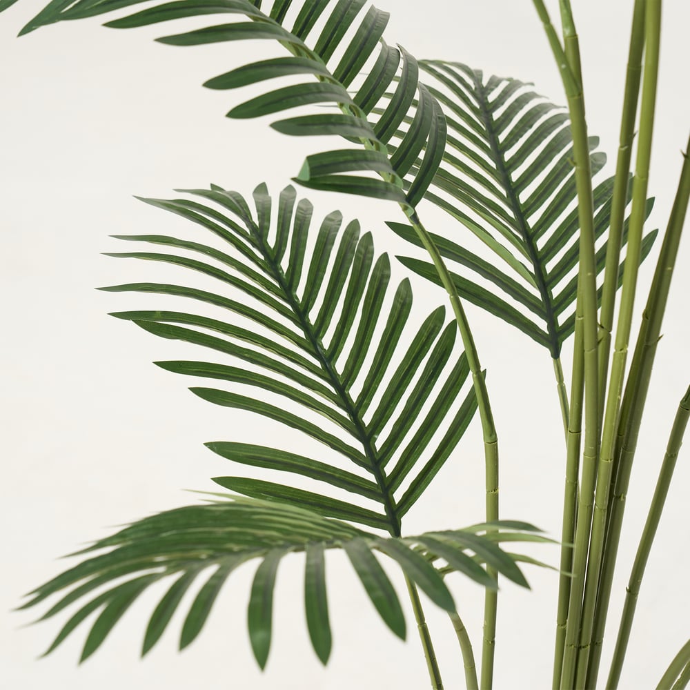 6 ft. Artificial Areca Palm Tree with Planter and Decorative Stones window image
