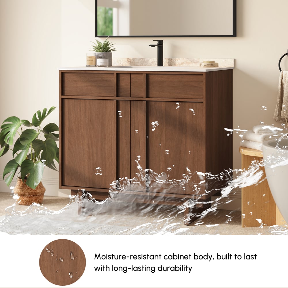 Panvyr 92cm Single Bathroom Vanity with Sink and Sintered Stone Top window image