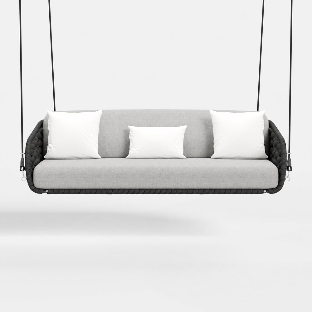 Cocaro 2-Seater Woven Outdoor Patio Swing window image