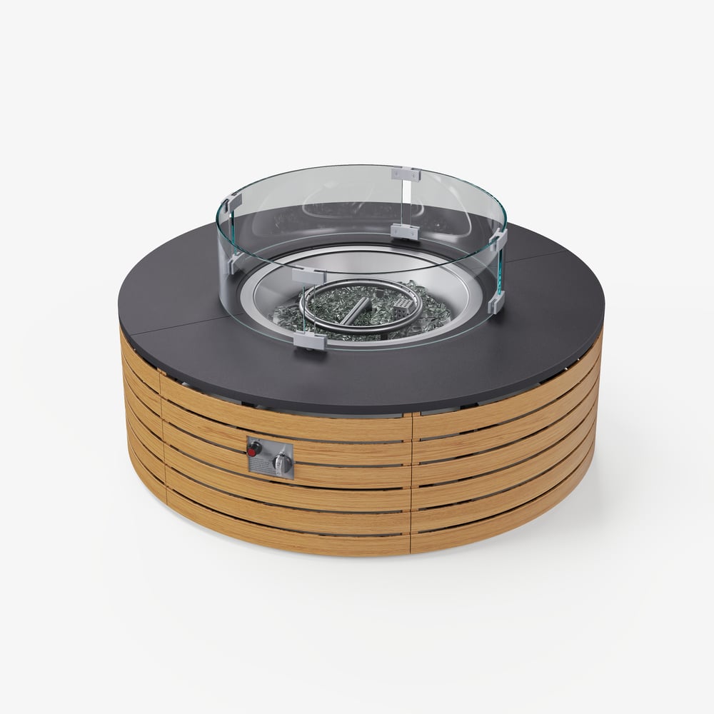 Axis 19.5" Round All-Weather Fire Pit Table window image