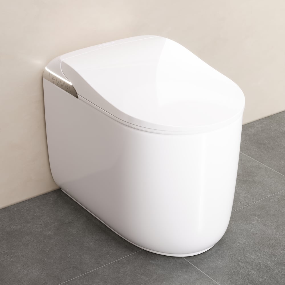 Fitro H3 Compact Smart Bidet Toilet with Tank Auto-Open Lid Foam Shield, cUPC & ETL window image
