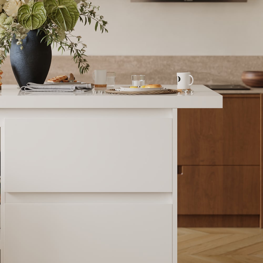 Îlot de cuisine moderne de 50 pouces en placage de marbre avec grand espace de rangement, blanc image de fenêtre