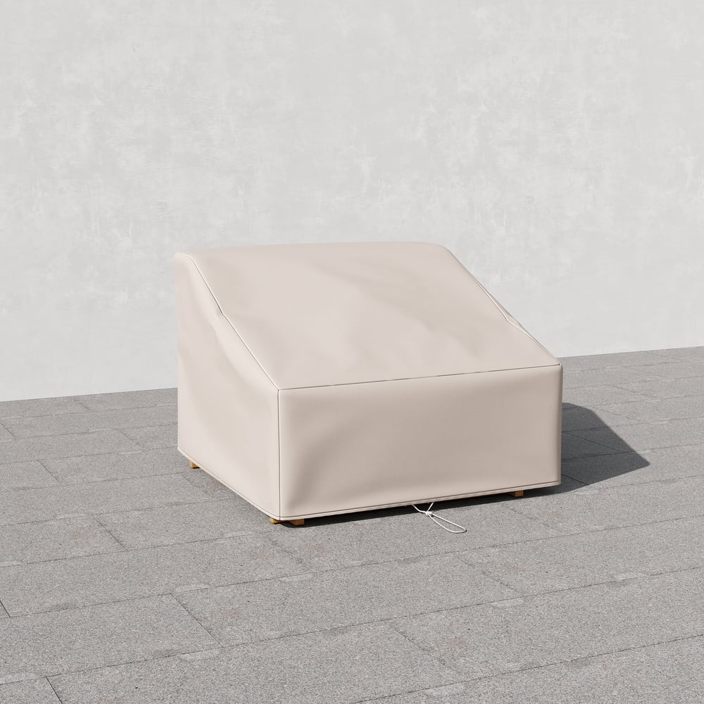 Grida Outdoor 600D Tough Canvas Waterproof Patio Furniture Set Covers in Ivory window image