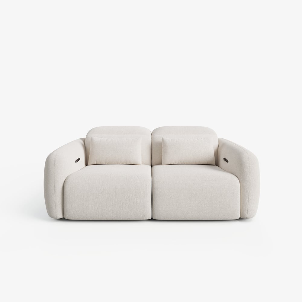 227cm 2-Seater Chenille Zero Gravity Power Reclining Sofa with Pillows window image
