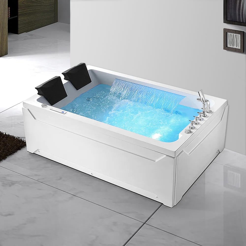 Customer Reviews for 73" 2-Person Whirlpool Bathtub with Massage Jets & Thermostatic Control & Dual Waterfall