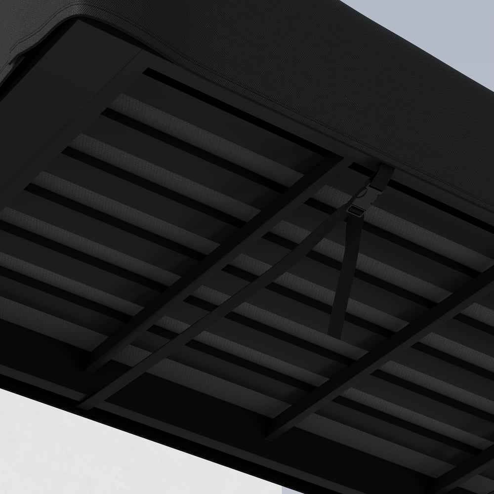 600D Tough Canvas Waterproof Outdoor Swing Covers in Black window image