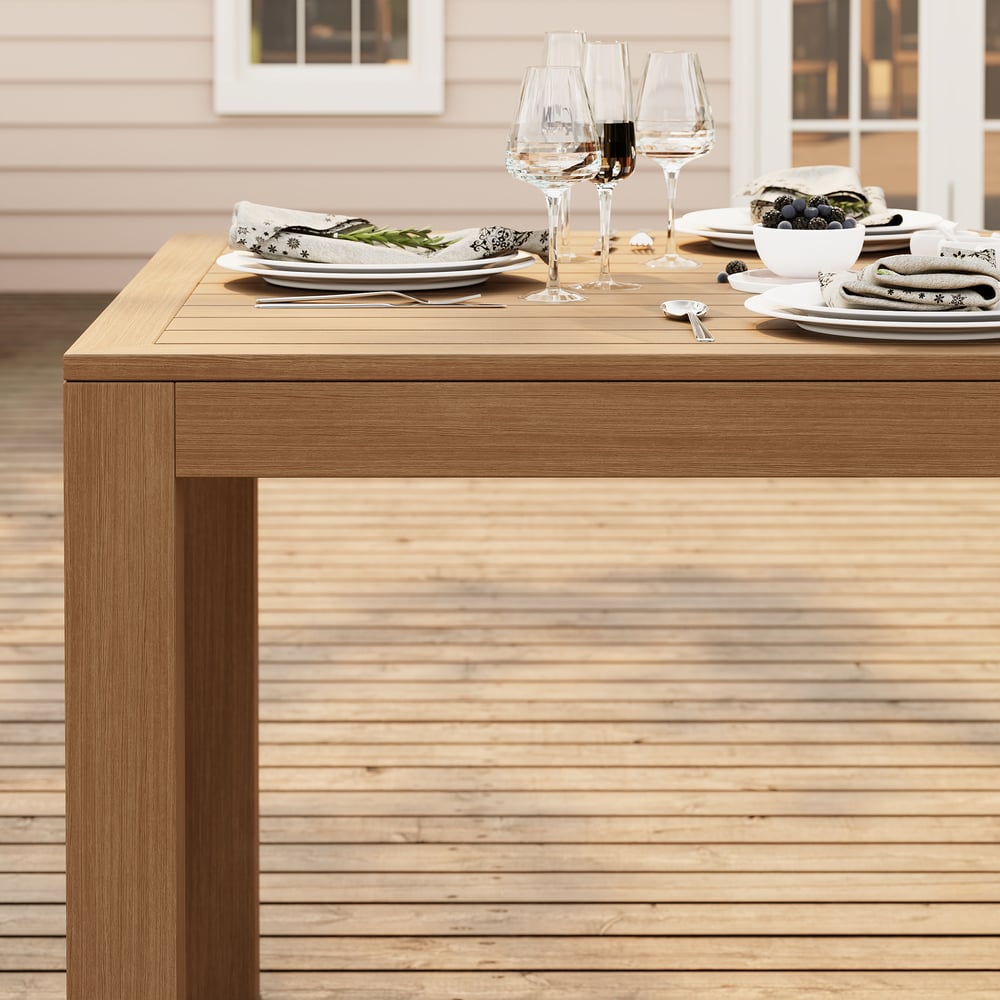 Wevara 7-Piece Outdoor Rope Weave Dining Set with 6 Chairs window image