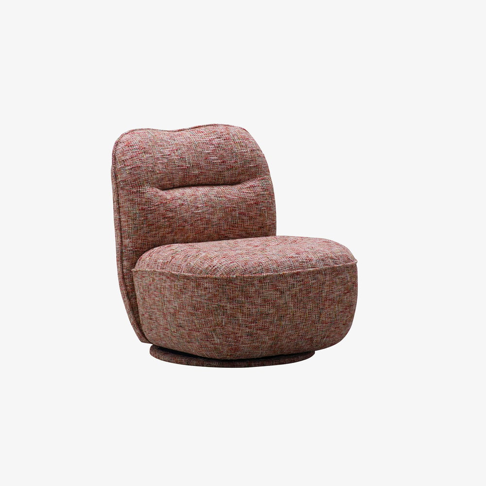 Performance Linen Swivel Slipper Accent Chair window image
