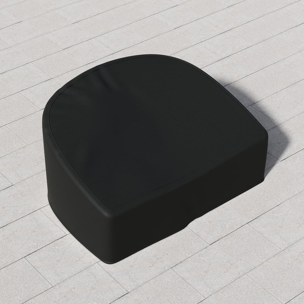 600D Tough Canvas Waterproof Outdoor Daybed Covers in Black window image