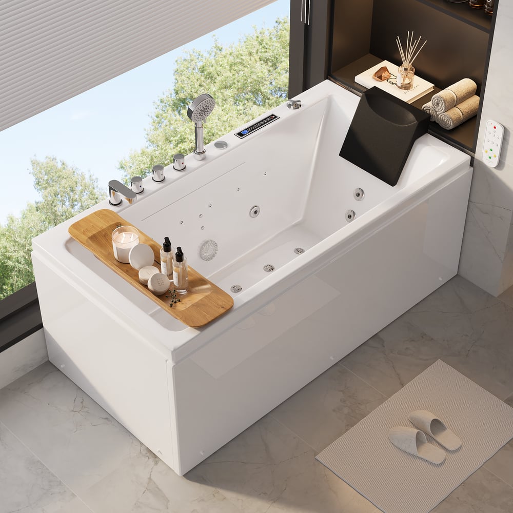 59" Whirlpool Bathtub with 7 Massage Jets, 8 Air Jets & Thermostatic Control window image