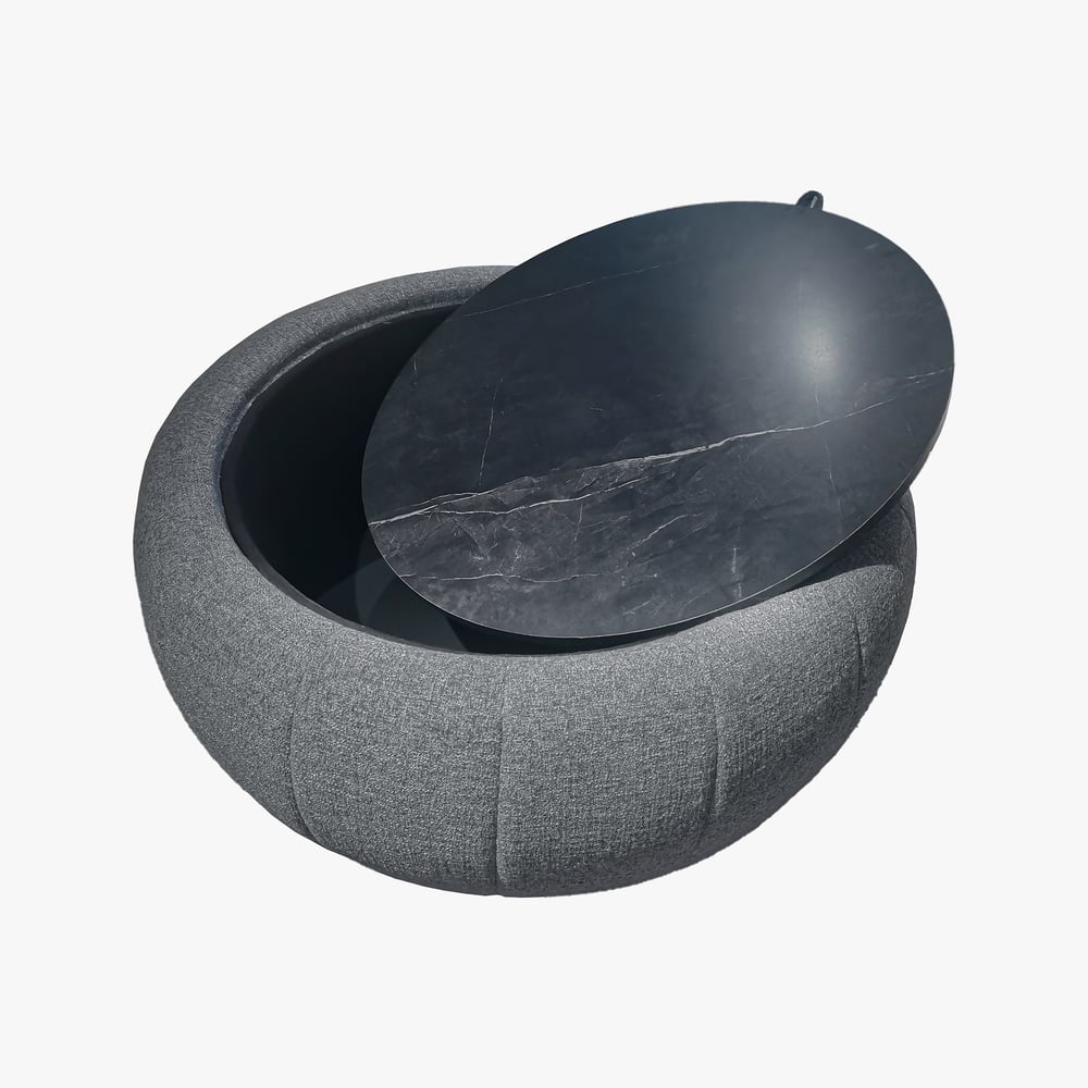 99cm Performance Chenille Multi-Functional Ottoman With Storage And Coffee Table In One window image