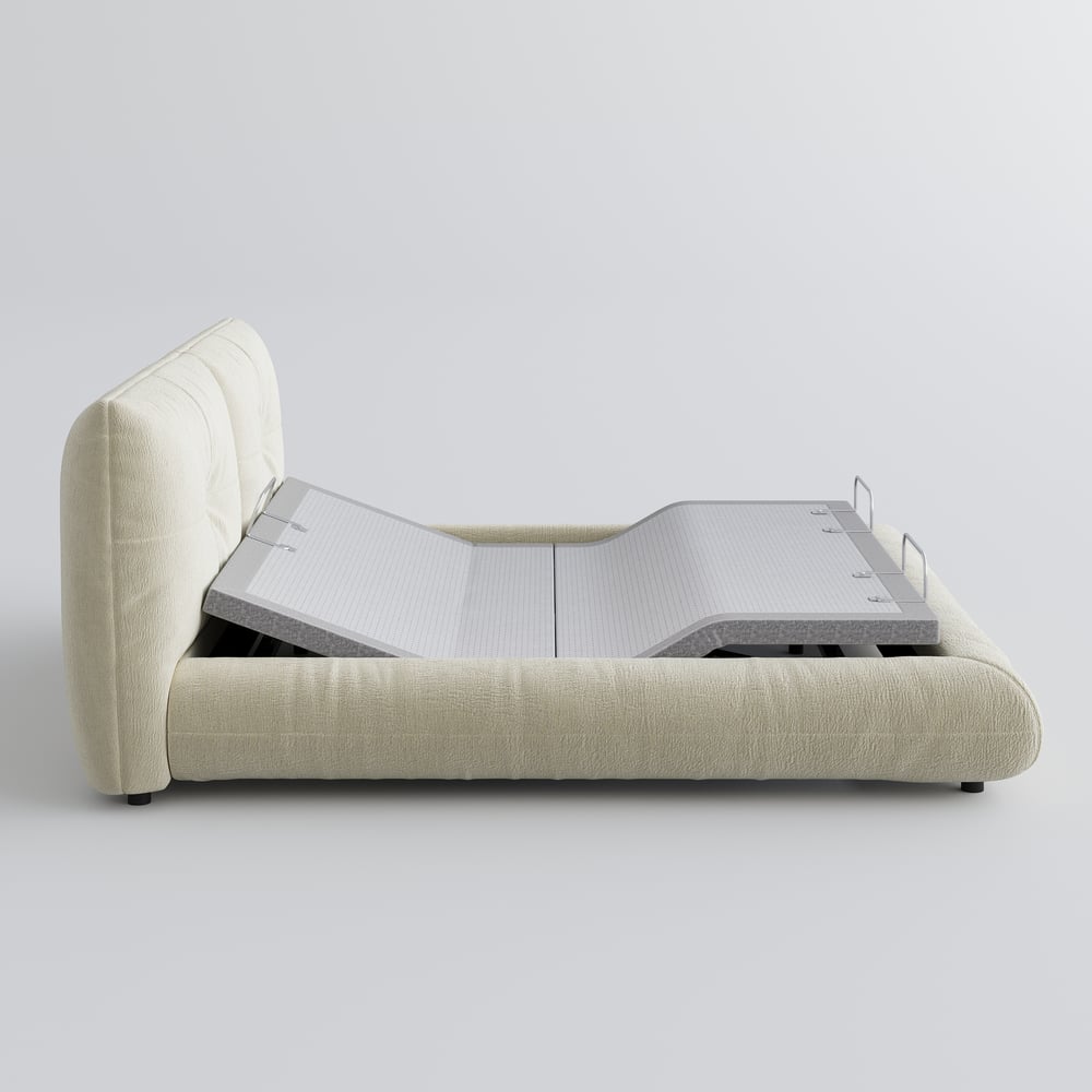 Performance Chenille Smart Bed Set with Adjustable Base, Massage & Zero Gravity. window image