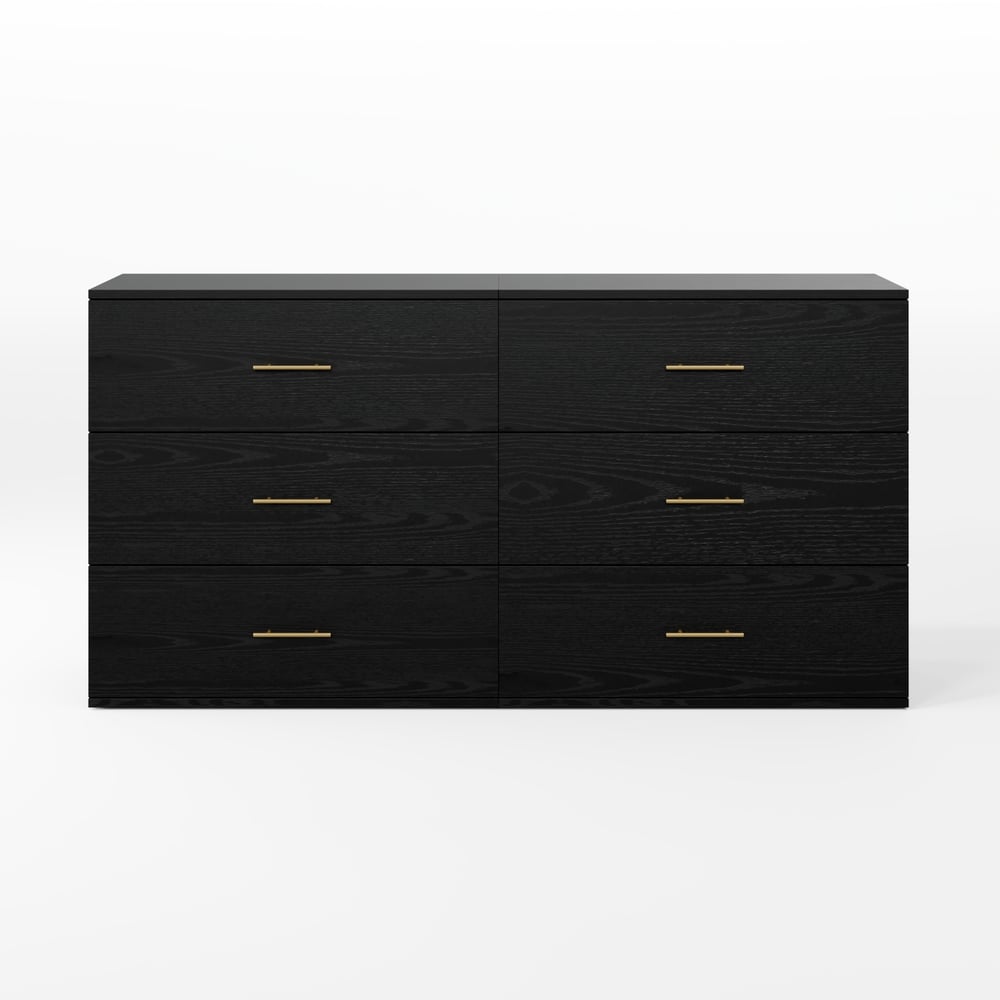 Arune 63" TV Stand with 6 Drawers Storage Chests window image