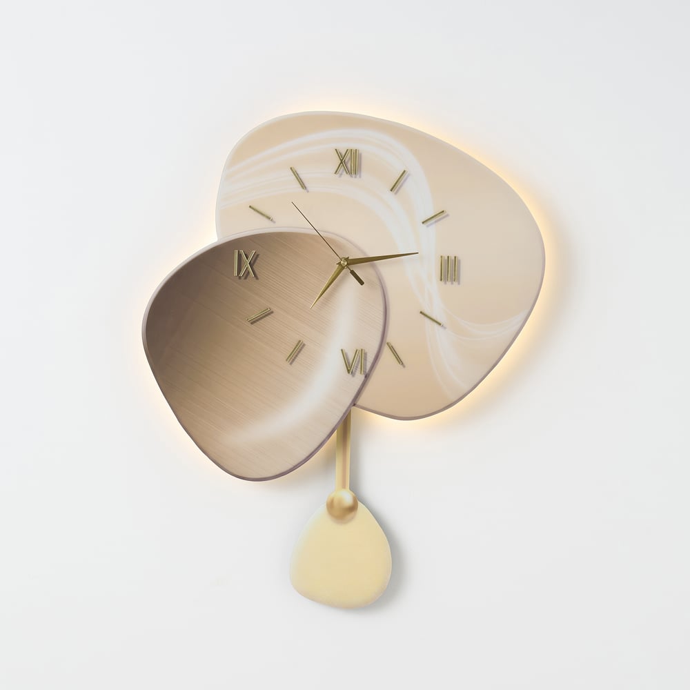 24" LED Wall Clock with Dimmable Backlight, Multiple Light Modes and Remote Control window image