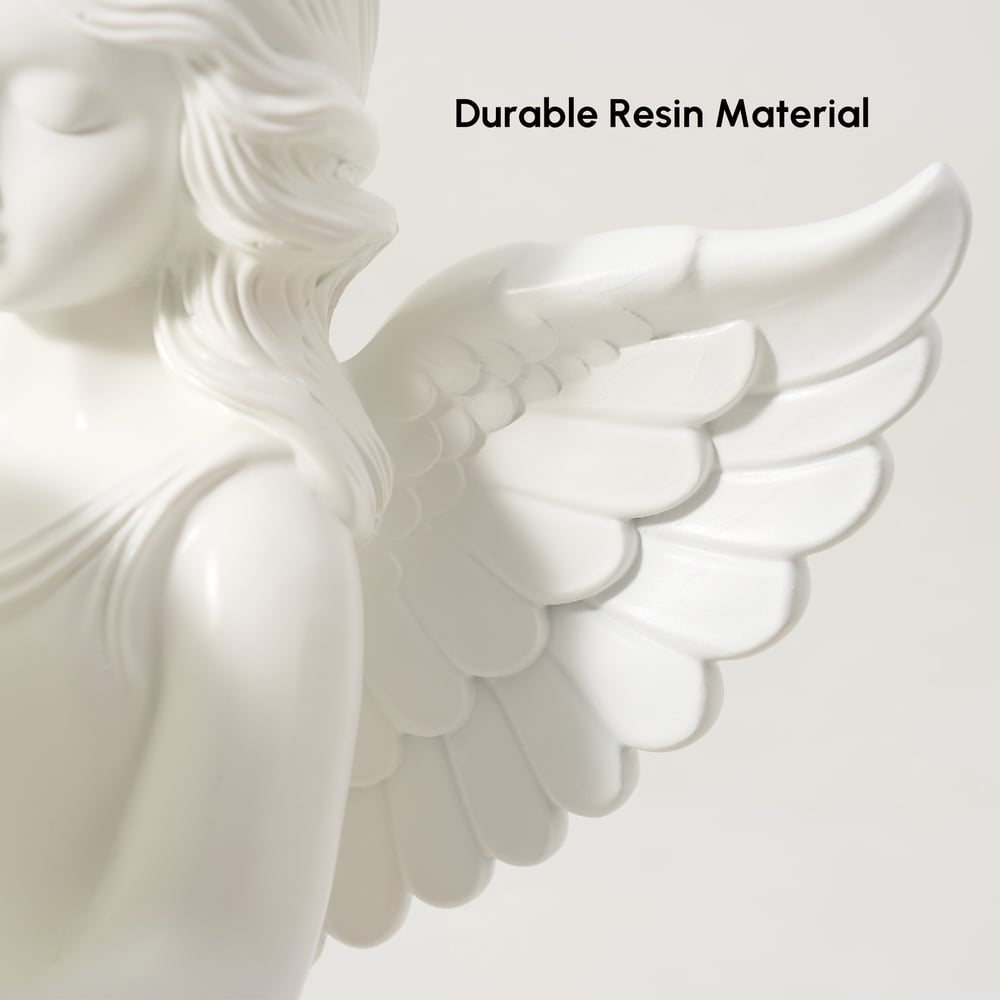 Angel Statue with Decorative Light Globe & Remote Control window image