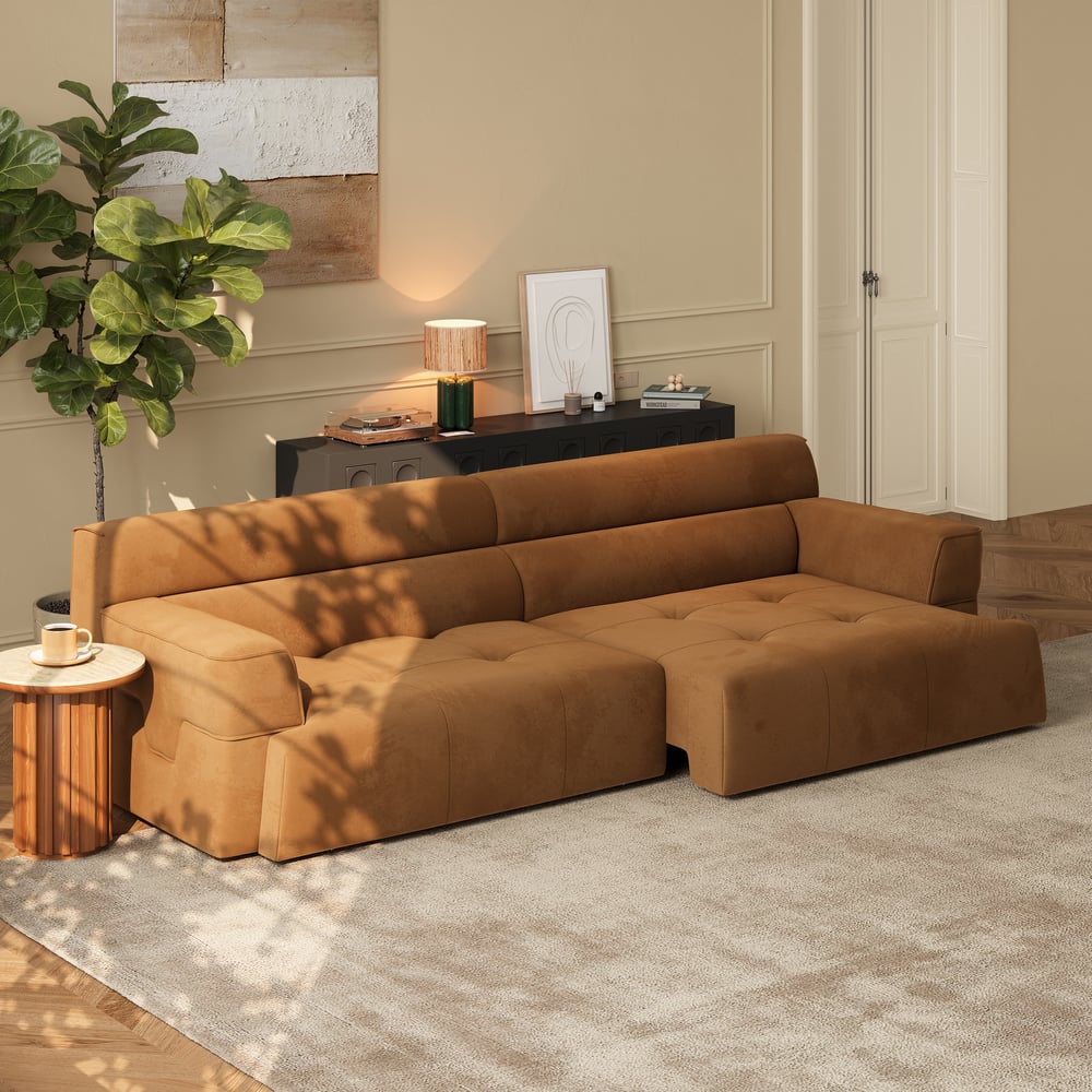 307cm 2-Seater Performance Velvet Power Convertible Sleeper Sofa window image
