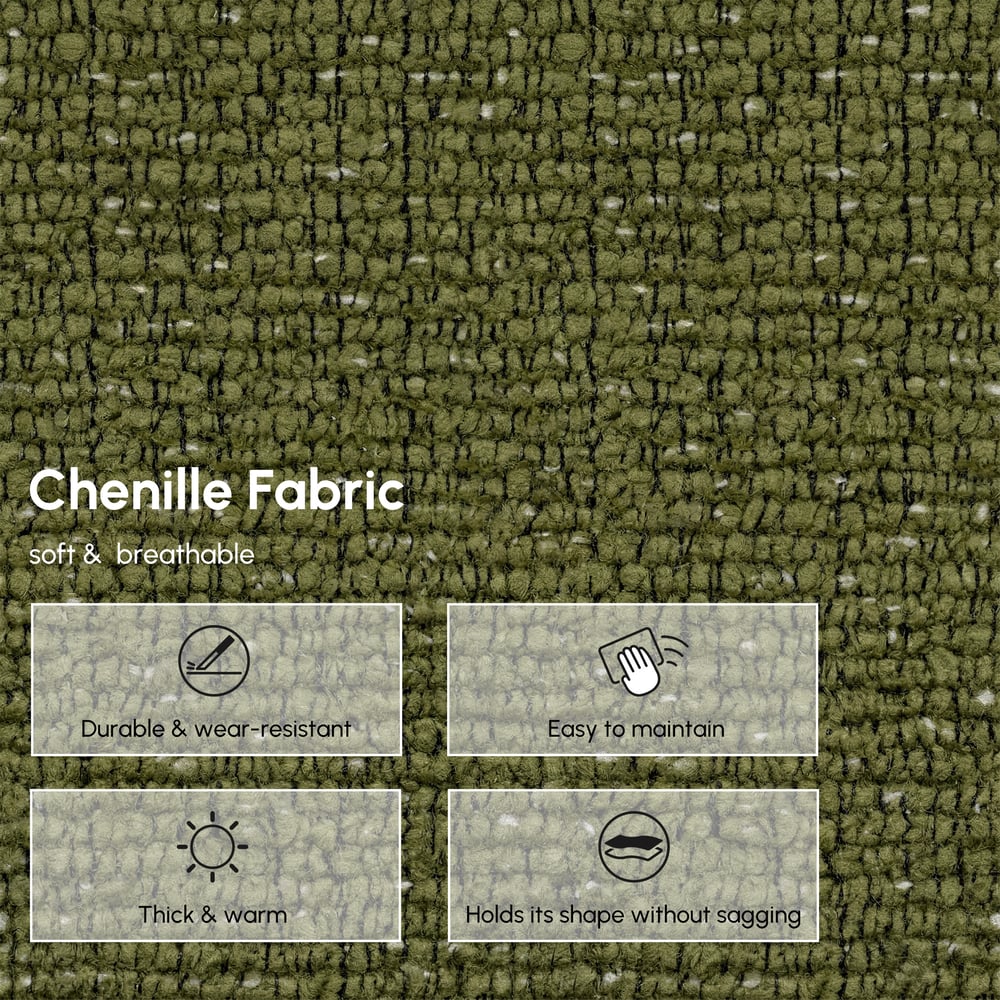 86"  Chenille Power Convertible Sleeper Sofa window image