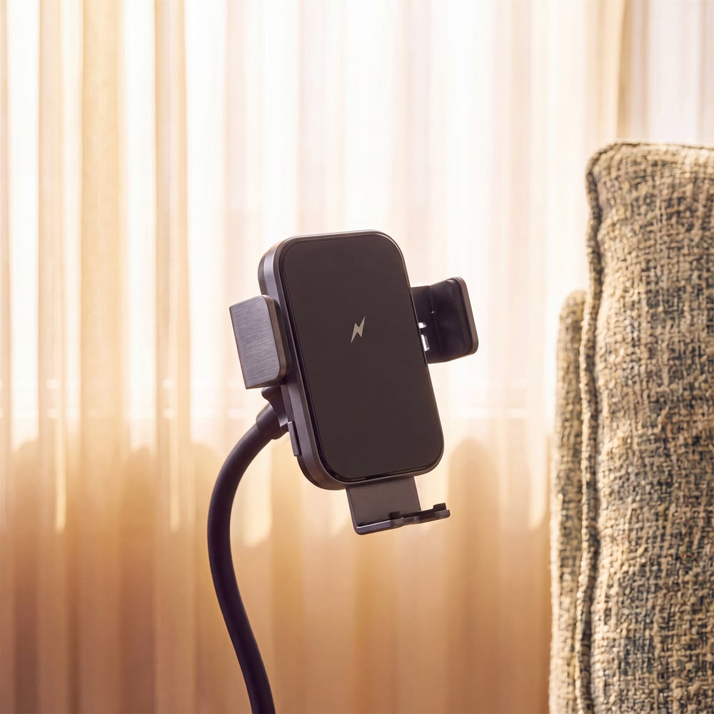 Performance Liner Power Swivel Rocker Recliner Accent Chair with Phone Holder window image