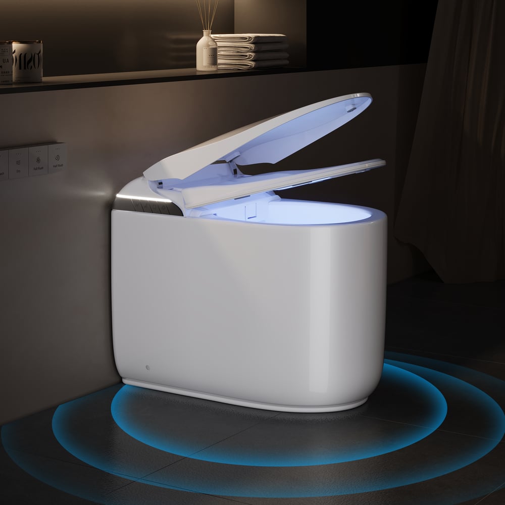 Fitro H3 Compact Smart Bidet Toilet with Tank Auto-Open Lid Foam Shield, cUPC & ETL window image