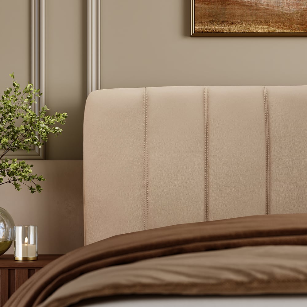 Genuine Leather Smart Bed Set With Adjustable Base And 2 Storage Nightstands window image