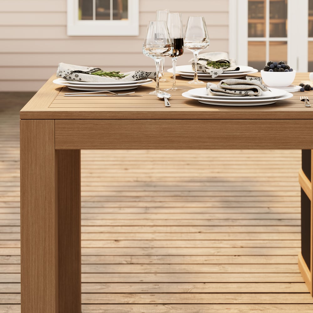 Wevara 9-Piece Outdoor Rope Weave Dining Set with 8 Chairs window image