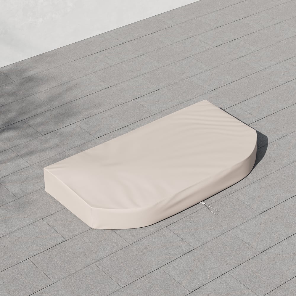 Tevara Outdoor 600D Tough Canvas Waterproof Patio Furniture Covers in Ivory window image