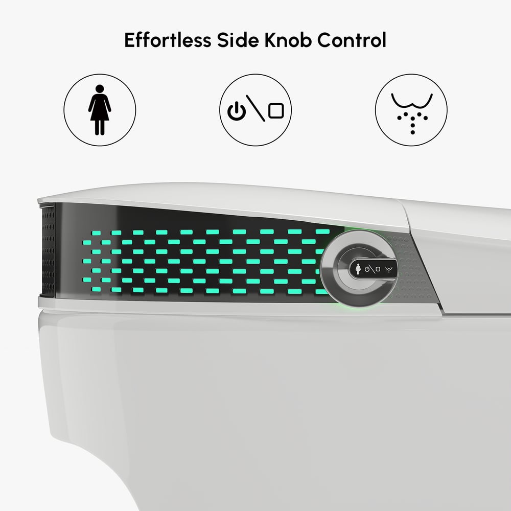 Glowin K5 Smart Bidet Toilet with Auto Open, Built-in Tank, Child Seat, cUPC ETL CEC&ADA window image