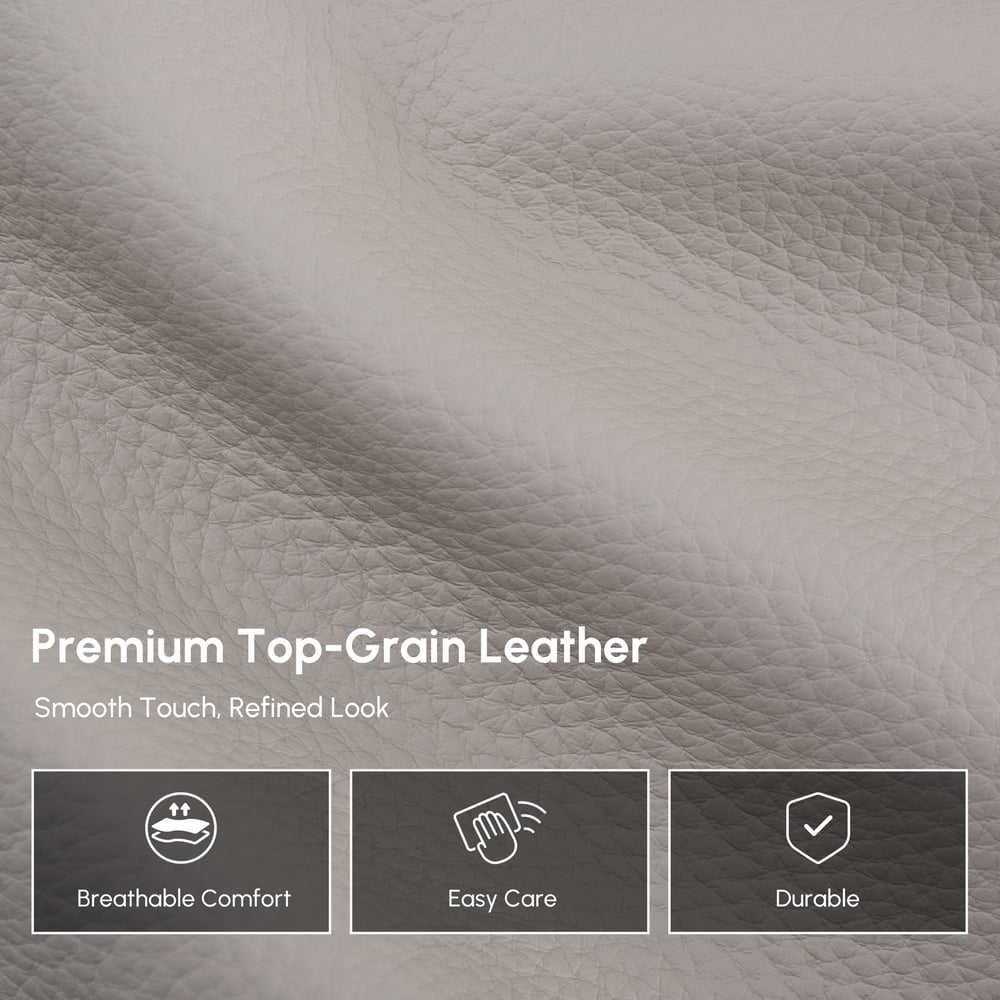Genuine Leather Built-In Cooler Power Reclining Sofa window image