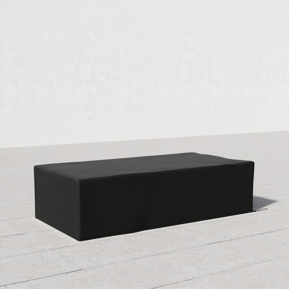 600D Tough Canvas Waterproof Outdoor Coffee Table Covers in Black window image