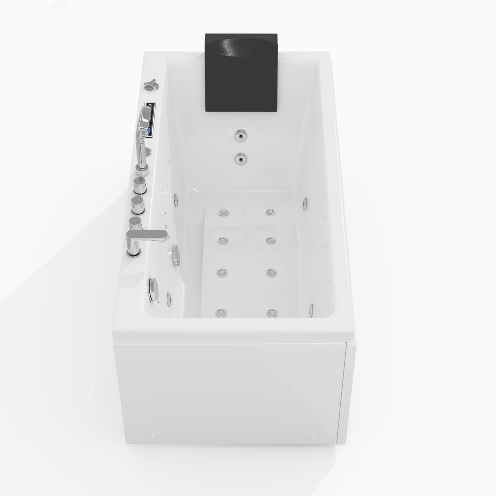 59" Whirlpool Bathtub with 7 Massage Jets, 8 Air Jets & Thermostatic Control window image