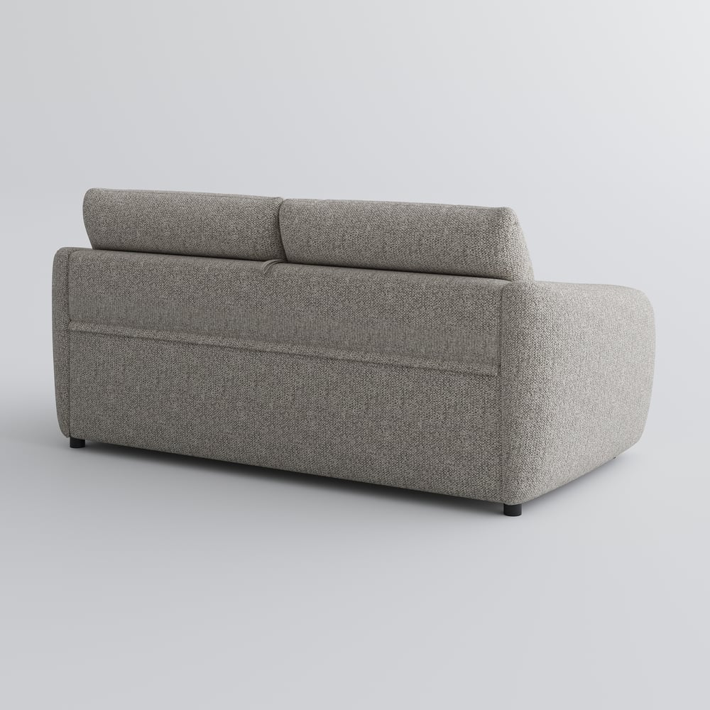 Sofá-cama de chenille com desempenho moderno Imagem da janela