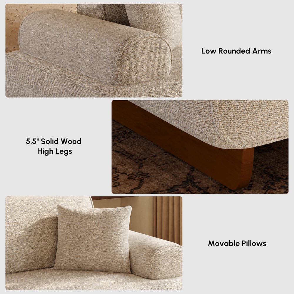 Performance Chenille Adjustable Backrest Sofa window image