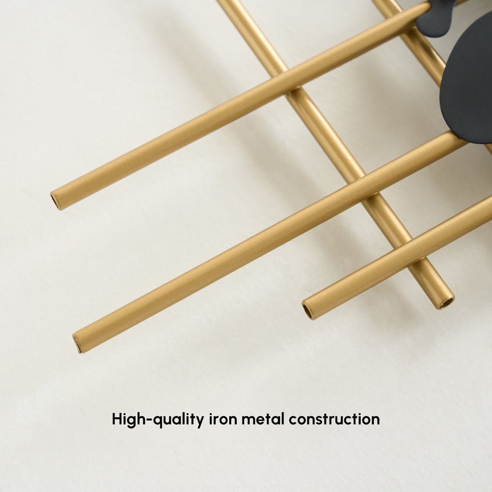 Reloj de Pared de Metal Grande de 116cm con Diseño de Mapa Decorativo Silencioso y Creativo para Sala de Estar Imagen de ventana