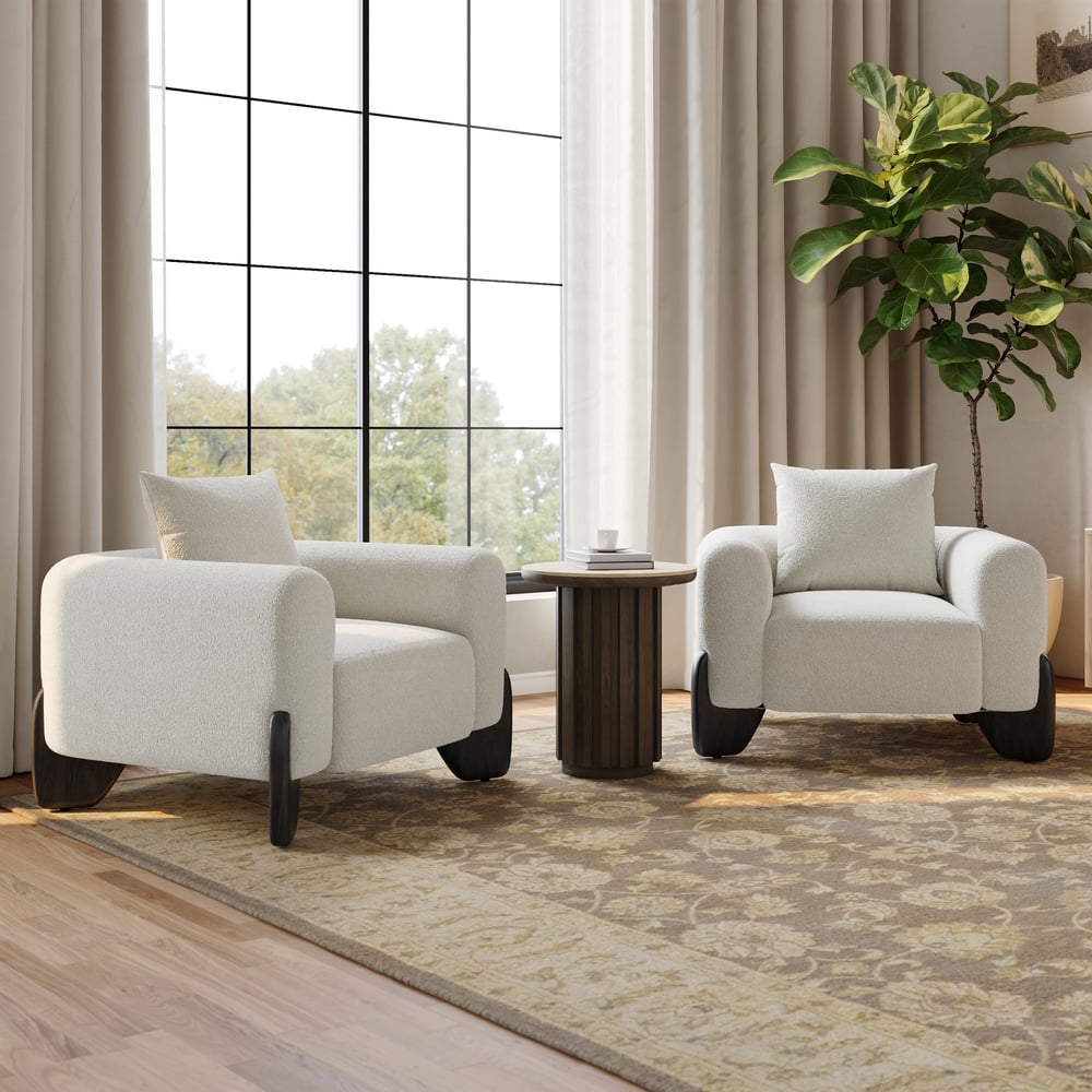 Aura Ash Wood Fluted Round Side Table with Sintered Stone Top window image