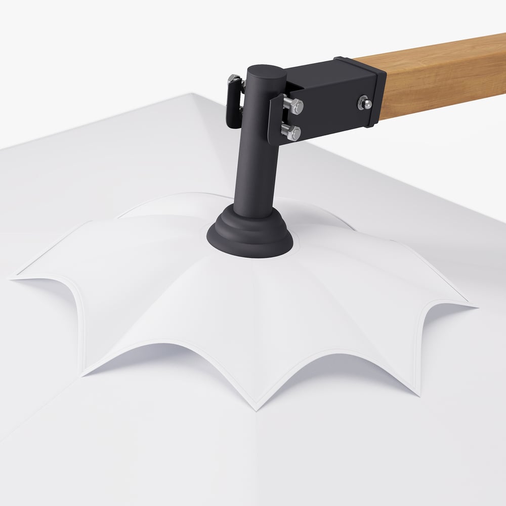 Parasol déporté de 2700 mm pour patio extérieur image de fenêtre