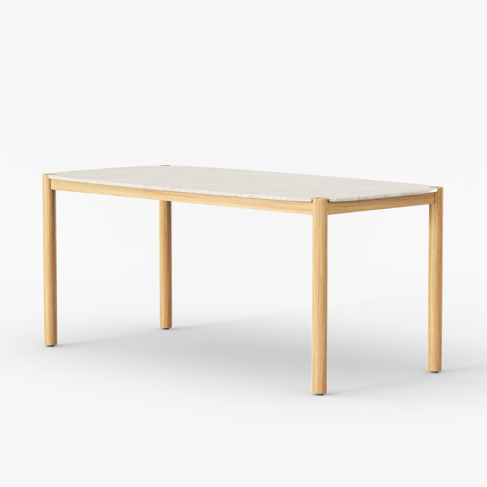 Boheva Outdoor Concrete & Teak Outdoor Dining Table window image