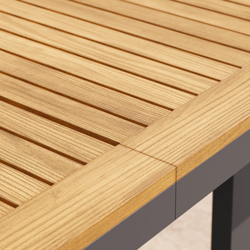 Tevara Outdoor Extendable Teak & Aluminium Dining Table window image