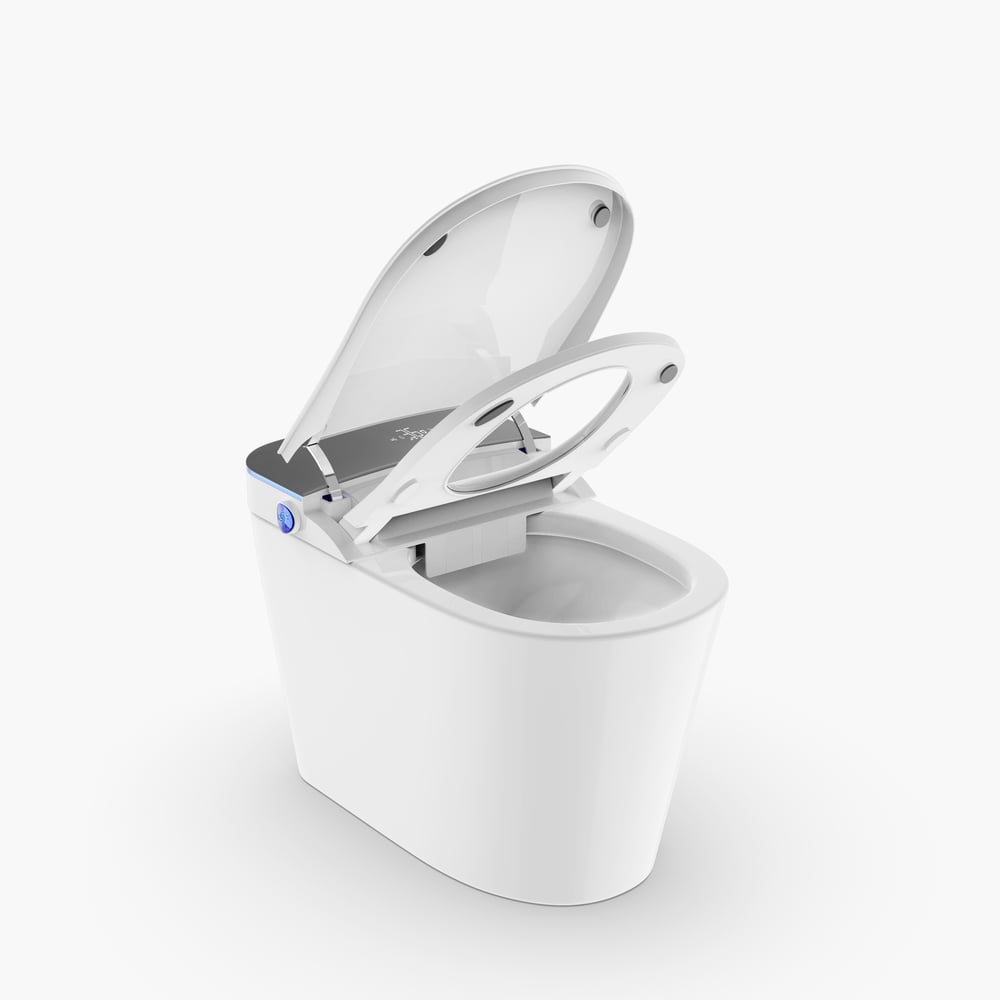 Hynova Automatic Smart Bidet Toilet with Built-in Tank and Comfort Chair Height window image