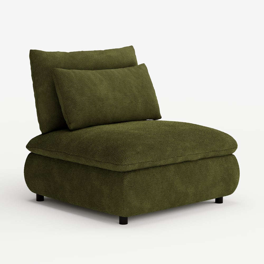 36" Chenille Slipper Accent Chair with Hidden Storage & Removable Backrest window image