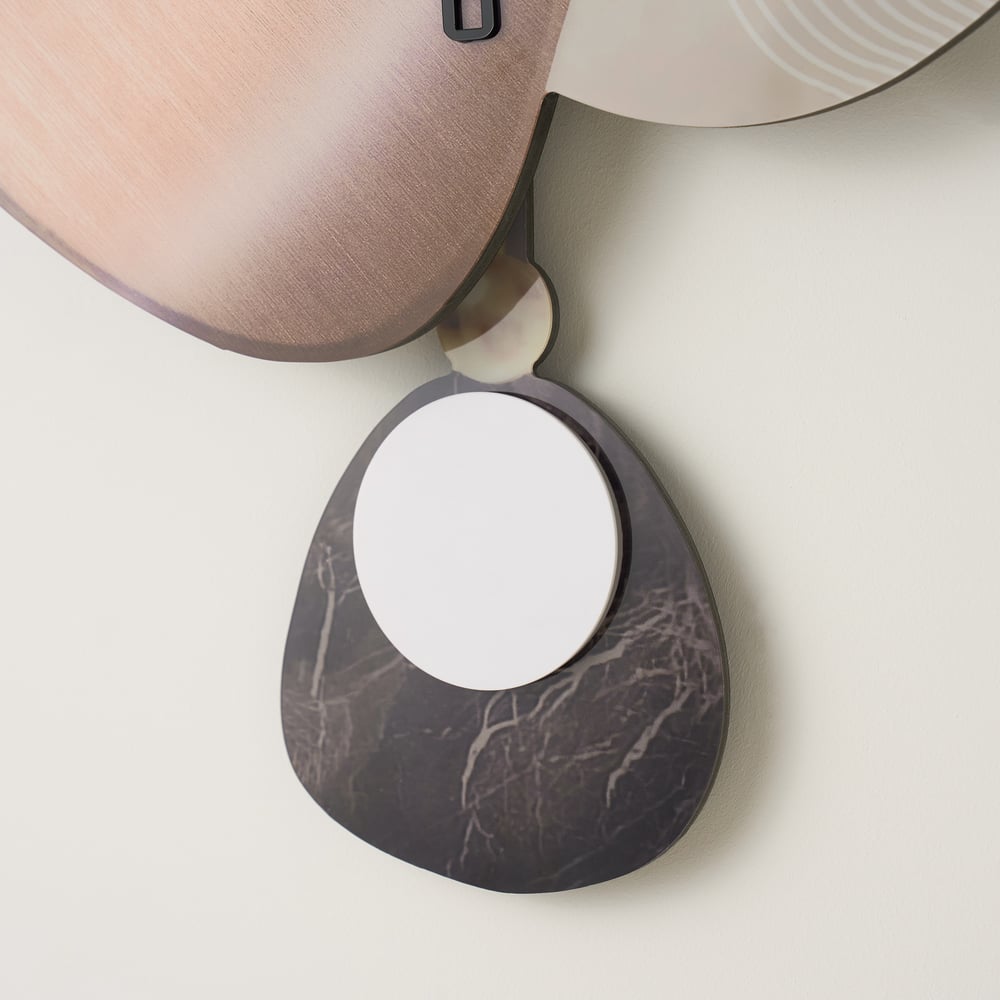 Horloge murale LED 60,96 cm (24 pouces) avec rétroéclairage dimmable, plusieurs modes d'éclairage et télécommande image de fenêtre