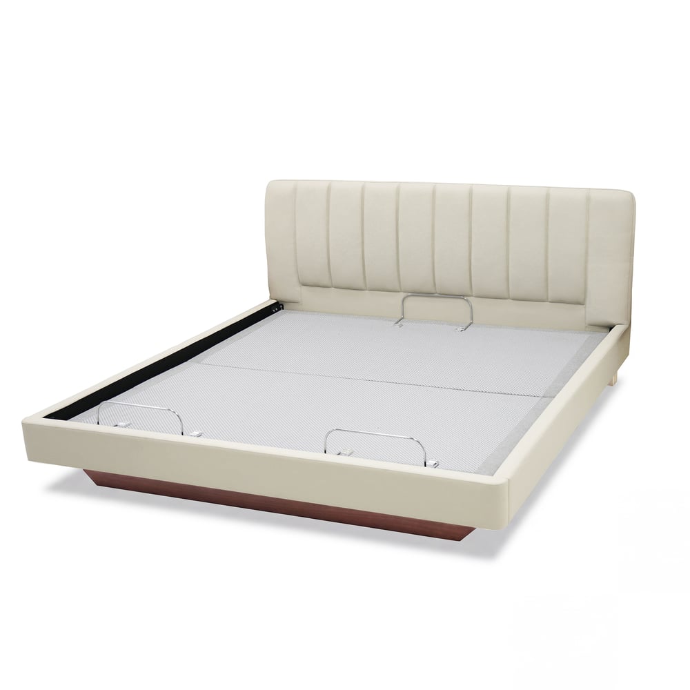 King Genuine Leather Zero Gravity Adjustable Bed Set window image