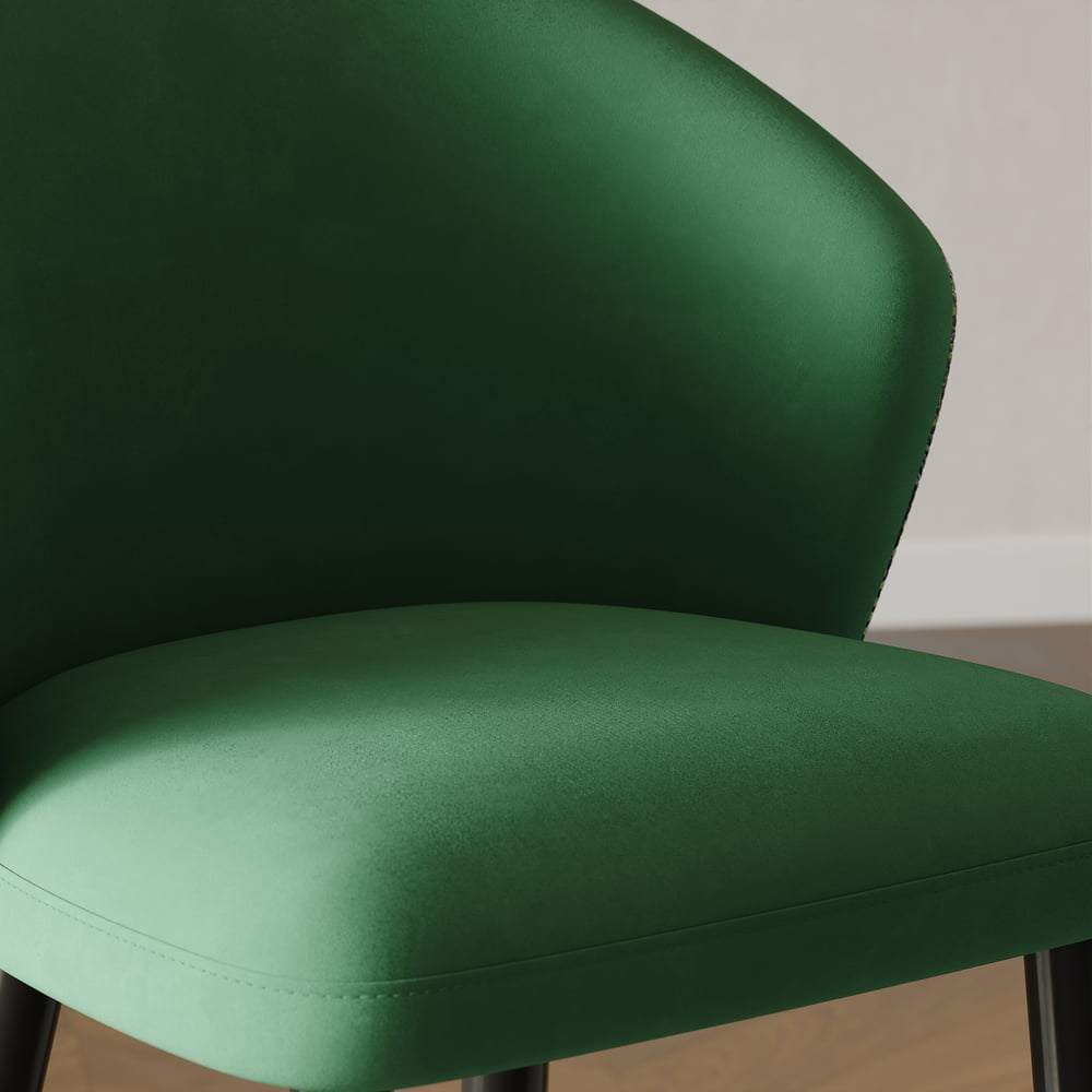 Arcora Green Bar Stool with Upholstered, 1 Piece window image