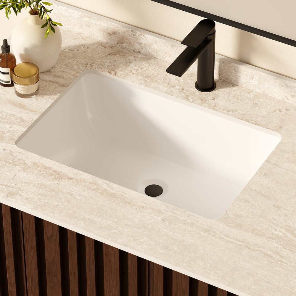 Aura 36" Fluted Freestanding Bathroom Vanity with Sink and Light window image