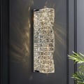 Modern Chrome Crystal Clear LED Wall Sconces Silver Bedside Wall Lamp with Warm light