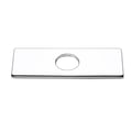Square Escutcheon Plate Bathroom Vanity Sink Faucet Hole Cover Deck Plate Polished Chrome