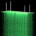 20"x40" LED Stainless Steel Rectangle Ceiling Mounted Bathroom Shower Head Chrome