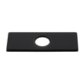 Square Escutcheon Plate Bathroom Vanity Sink Faucet Hole Cover Deck Plate Matte Black