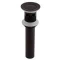 Antique Black Pop Up Drain with Overflow for Bathroom Sink Solid Brass
