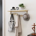 Modern Decor Wall Mounted Coat Rack with Shelving