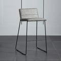 Modern PU Leather Counter Stools with Upholstery Gray